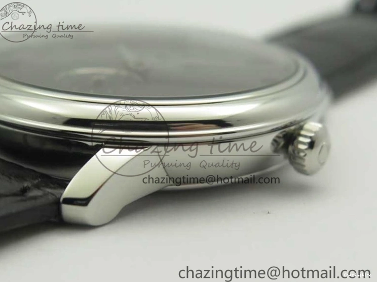 0325 De Ville Prestige Small Second TWF 1:1 Best Edition Black Dial on Black Leather Strap MIYOTA Resilient 8037